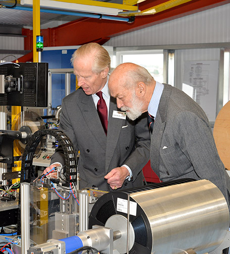HRH Prince Michael of Kent helps Harwin open new manufacturing facility in UK